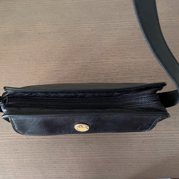 Vintage Longchamp Black Leather Bag - Picture 6 of 12